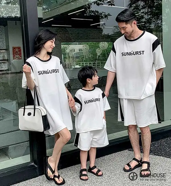 Áo gia đình Oversize Sunbrust
