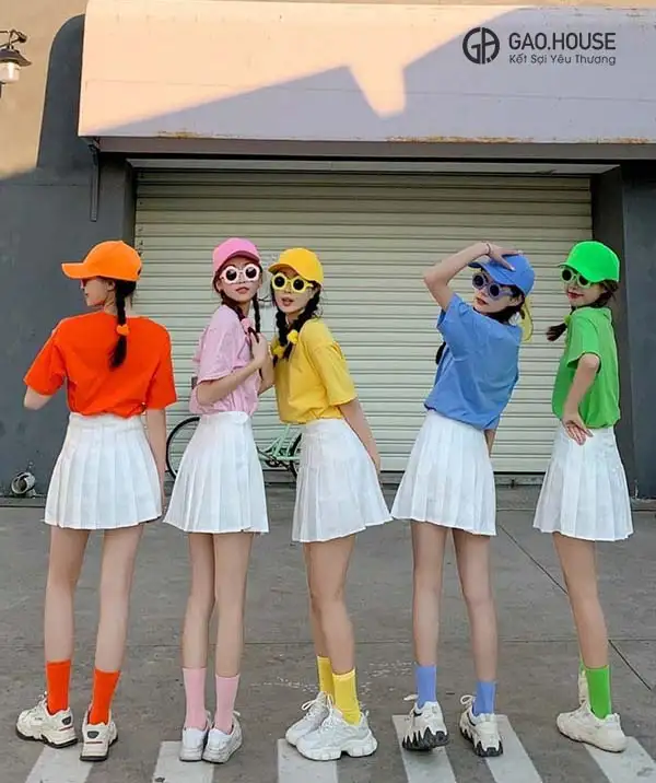 Áo đồng nhóm, áo gia đình, áo lớp 7 sắc cầu vồng GU1870054